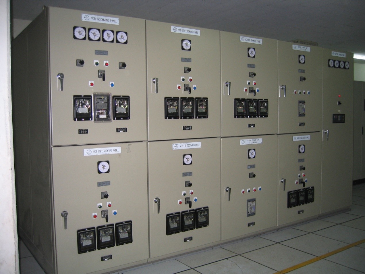 아세아시멘트 Raw Mill #1·2의 7.2kV VCB 배전반